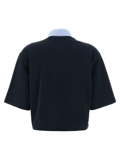 Stella McCartney Blue Cotton Polo Shirt