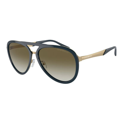 Emporio Armani Blue Metal Sunglasses