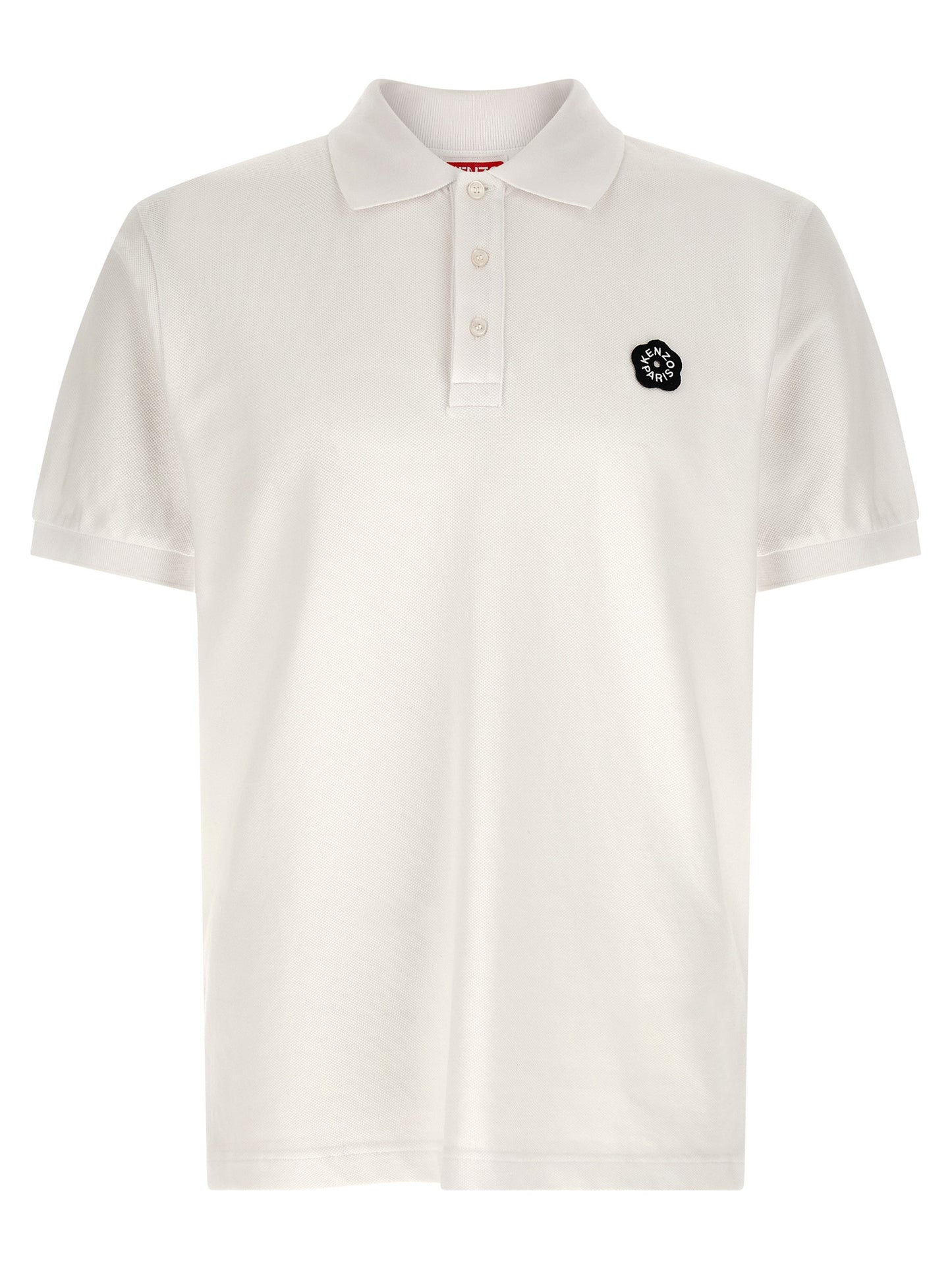 Kenzo White Cotton Polo Shirt