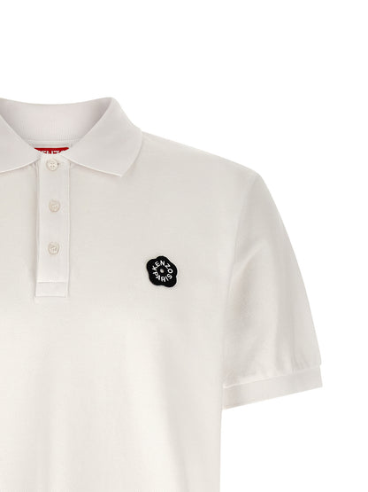 Kenzo White Cotton Polo Shirt