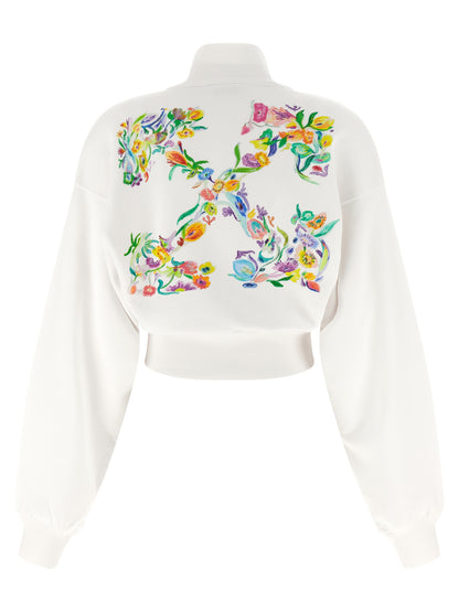 Off-White White Cotton Sweatshirt