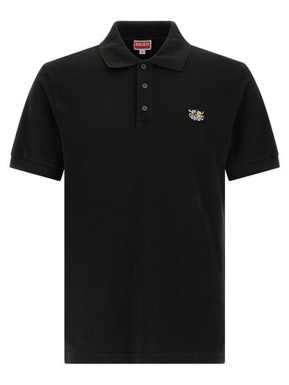 Kenzo Black Cotton Polo Shirt