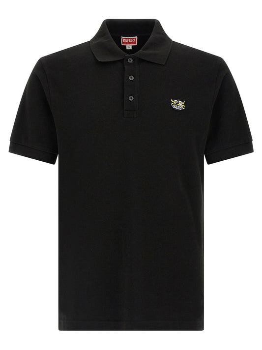 Kenzo Black Cotton Polo Shirt
