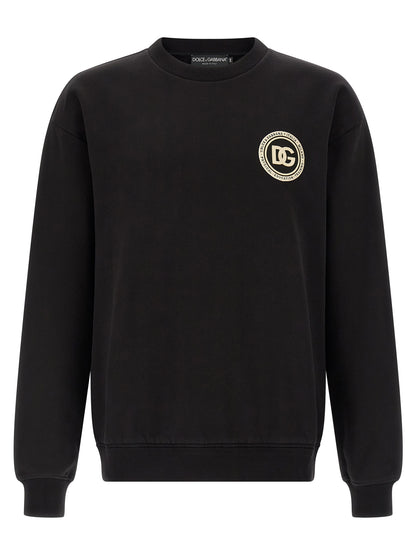 Sweat-shirt Dolce & Gabbana homme en coton noir – DO-329389