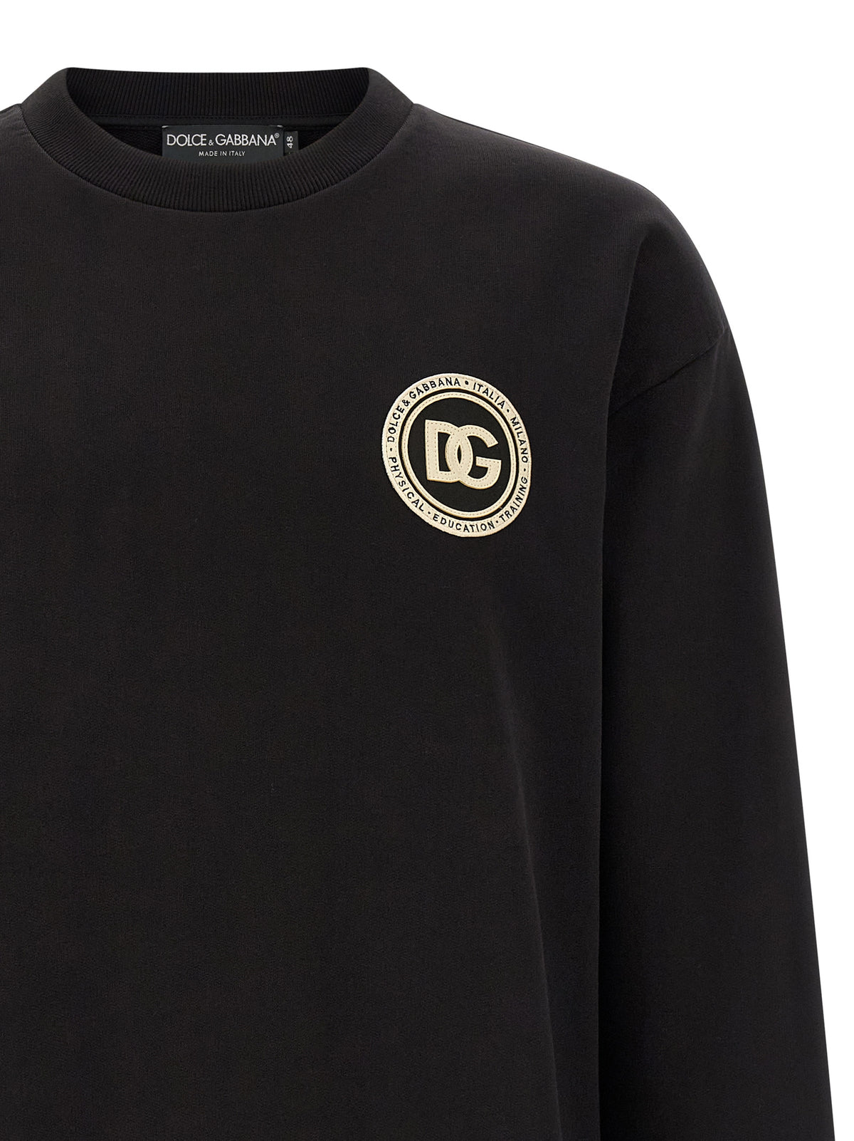 Sweat-shirt Dolce & Gabbana homme en coton noir – DO-329389