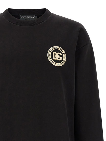 Sweat-shirt Dolce & Gabbana homme en coton noir – DO-329389