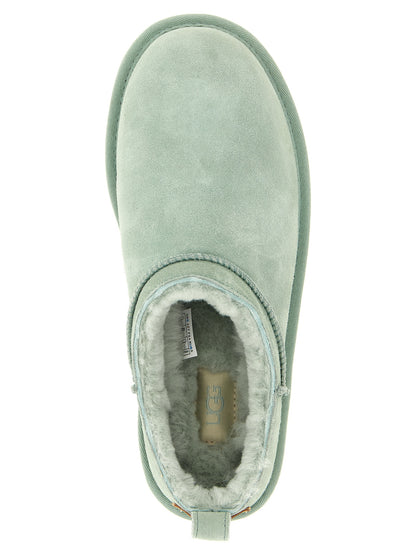 UGG Classic Micro Ankle Boots Green Suede – Authentic | HBPS Fashion