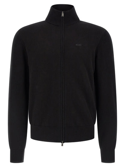 Hugo Boss Black Cotton Cardigan