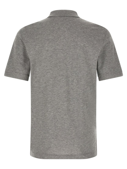 Hugo Boss Gray Cotton Polo Shirt