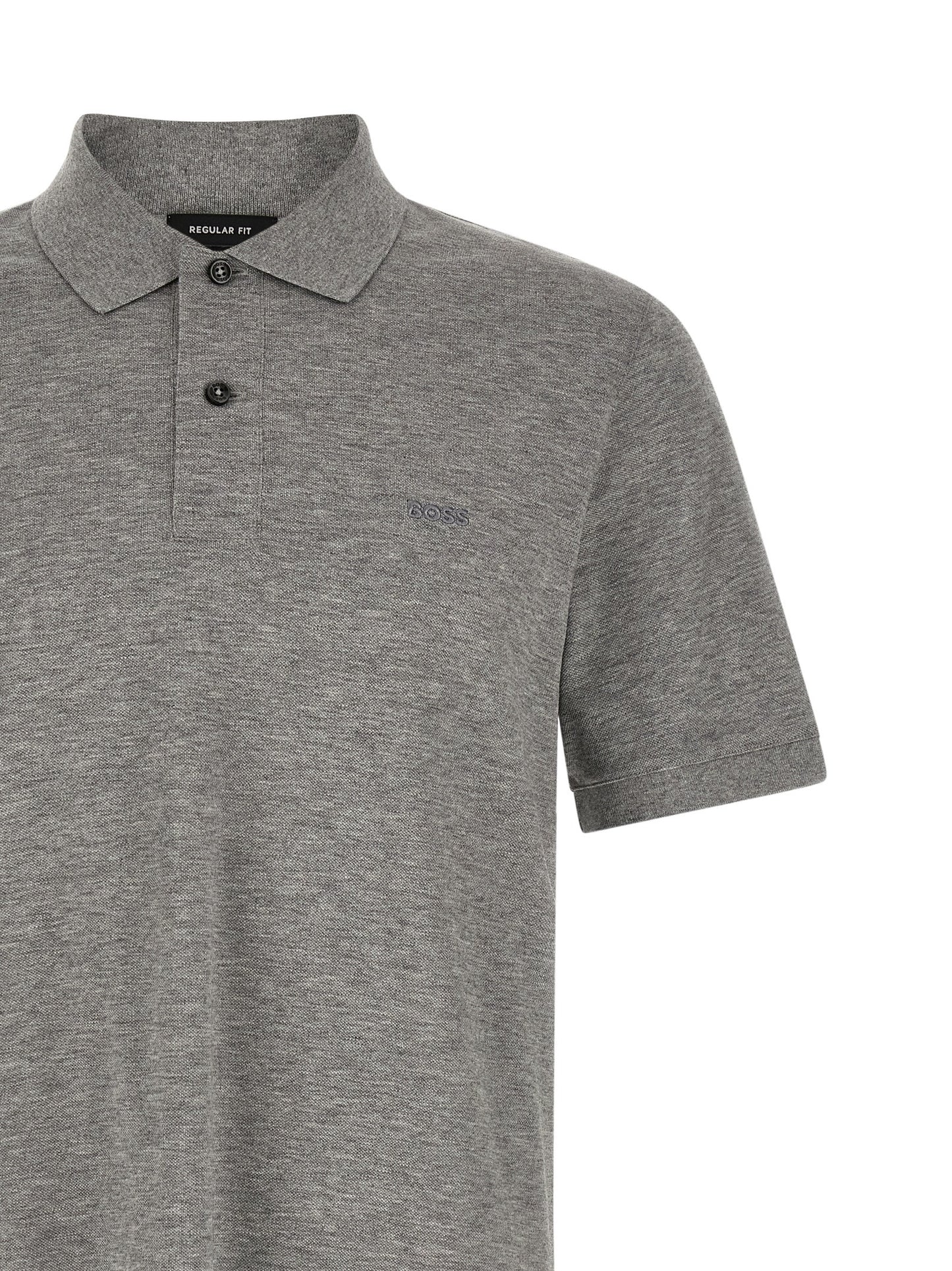 Hugo Boss Gray Cotton Polo Shirt