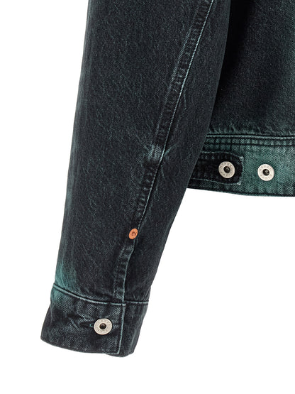 Kenzo Gray Cotton Denim Jacket