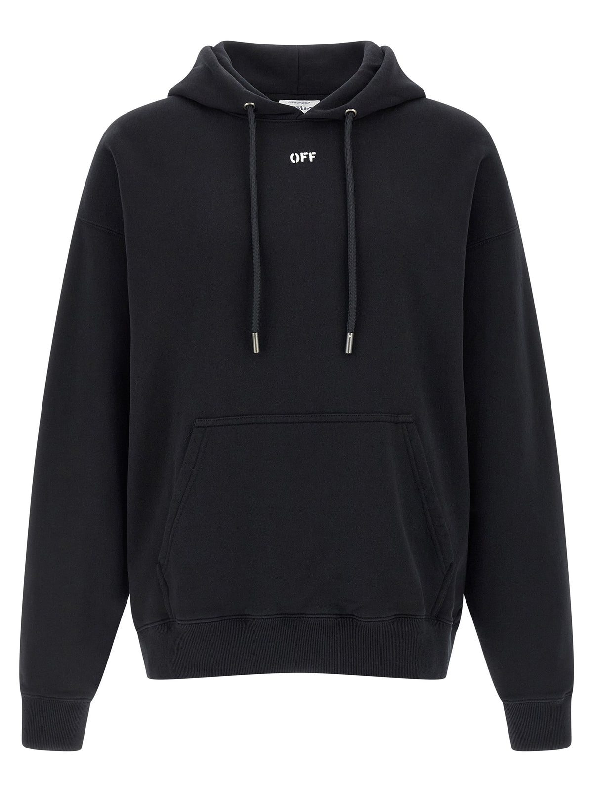 Sweat à capuche Off-White homme en coton noir – OF-330559