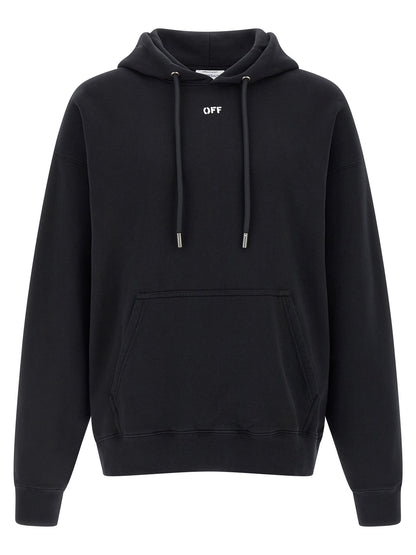 Sweat à capuche Off-White homme en coton noir – OF-330559