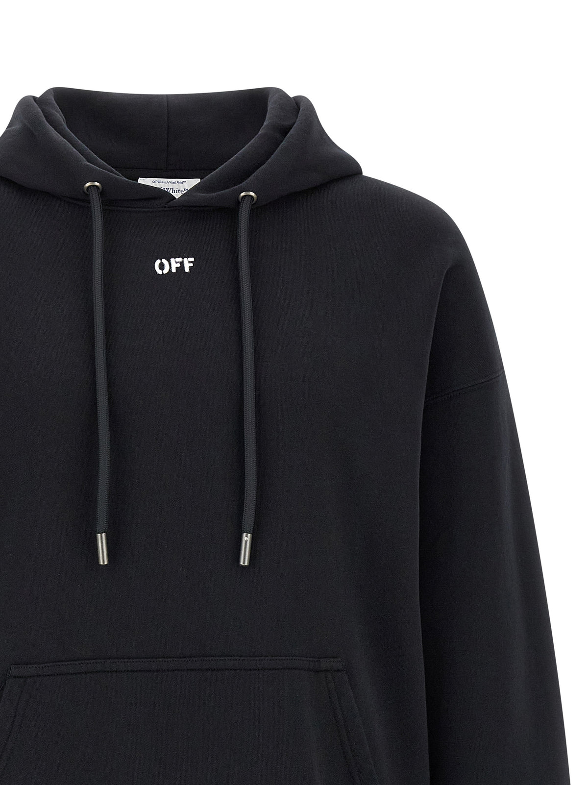 Sweat à capuche Off-White homme en coton noir – OF-330559