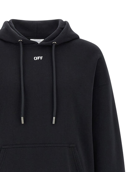 Sweat à capuche Off-White homme en coton noir – OF-330559