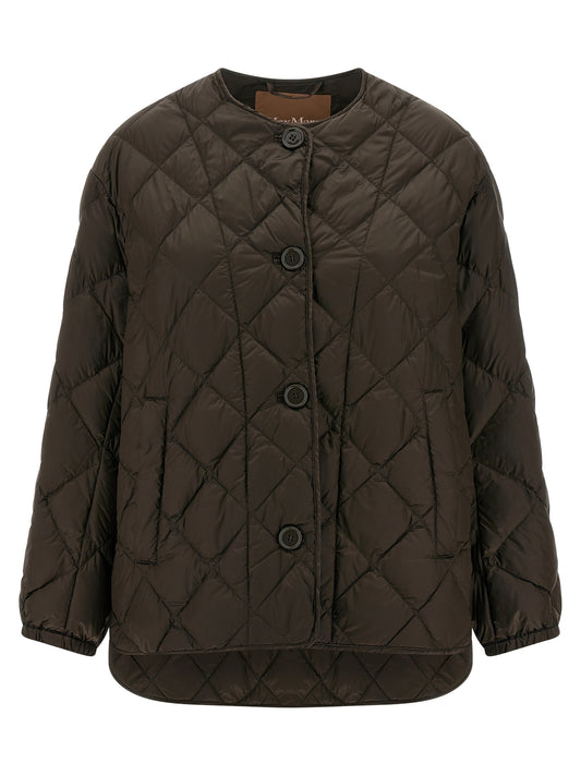 Max Mara Brown Polyamide Full-Length Jacket