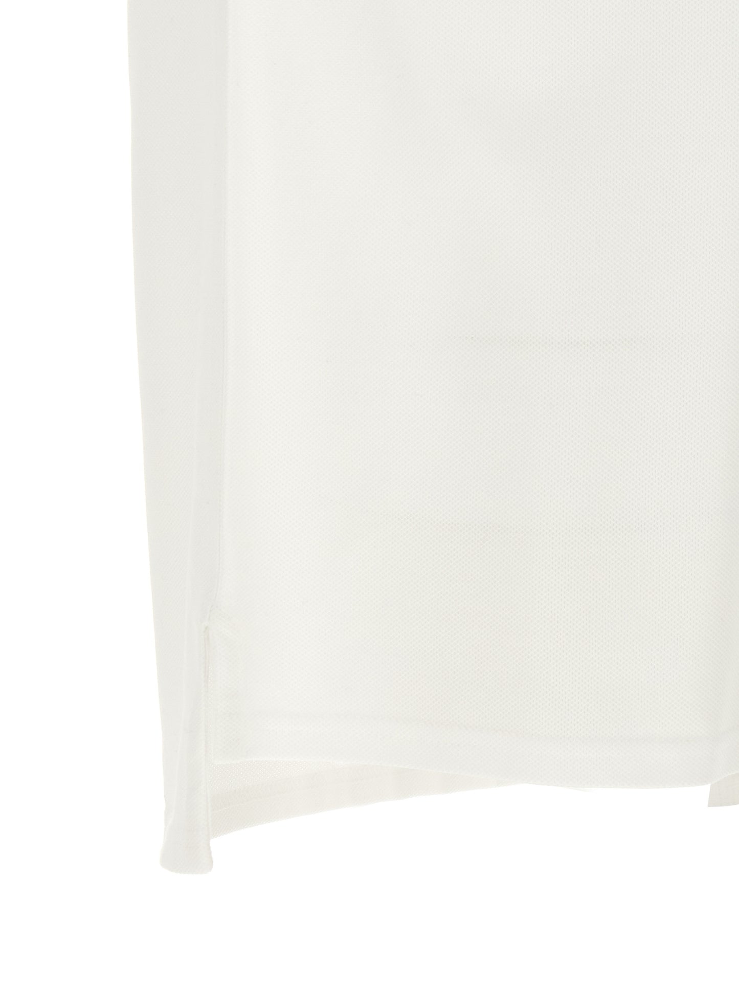 Givenchy Polo Homme Piqué – Patch Grosgrain & Surpiqûres Zigzag, Blanc