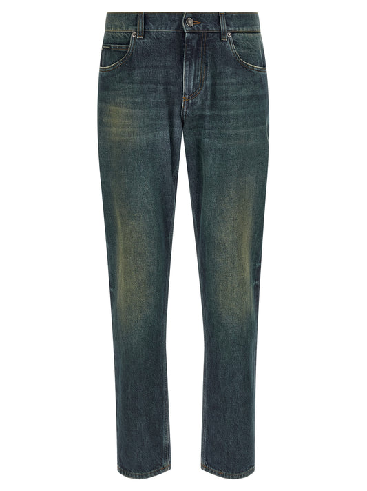 Jean Dolce & Gabbana homme en coton bleu – DO-333134