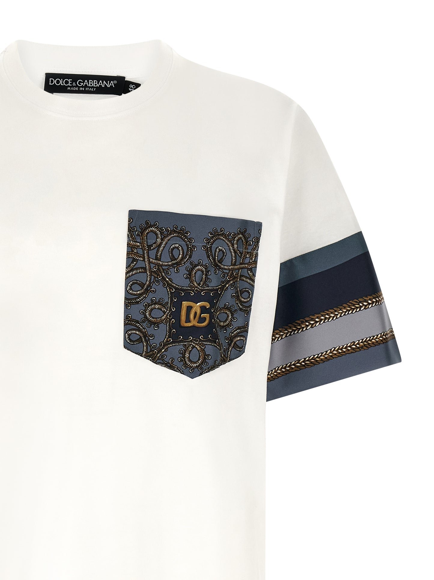Dolce & Gabbana White Cotton T-Shirt