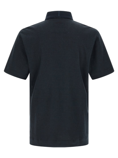 Hugo Boss Blue Cotton Polo Shirt