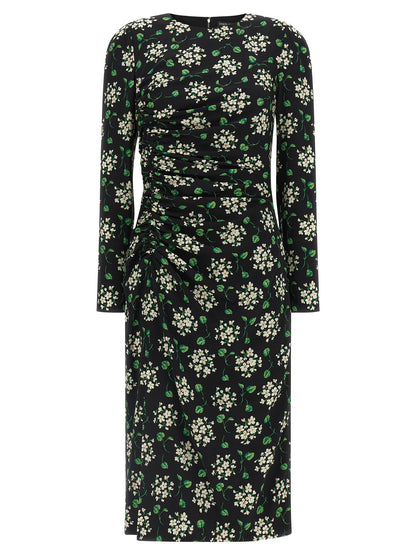 Dolce & Gabbana Black Synthetic Midi Dress