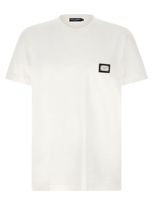 Dolce & Gabbana White Cotton T-Shirt