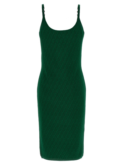 Versace Bicolor Viscose Midi Dress