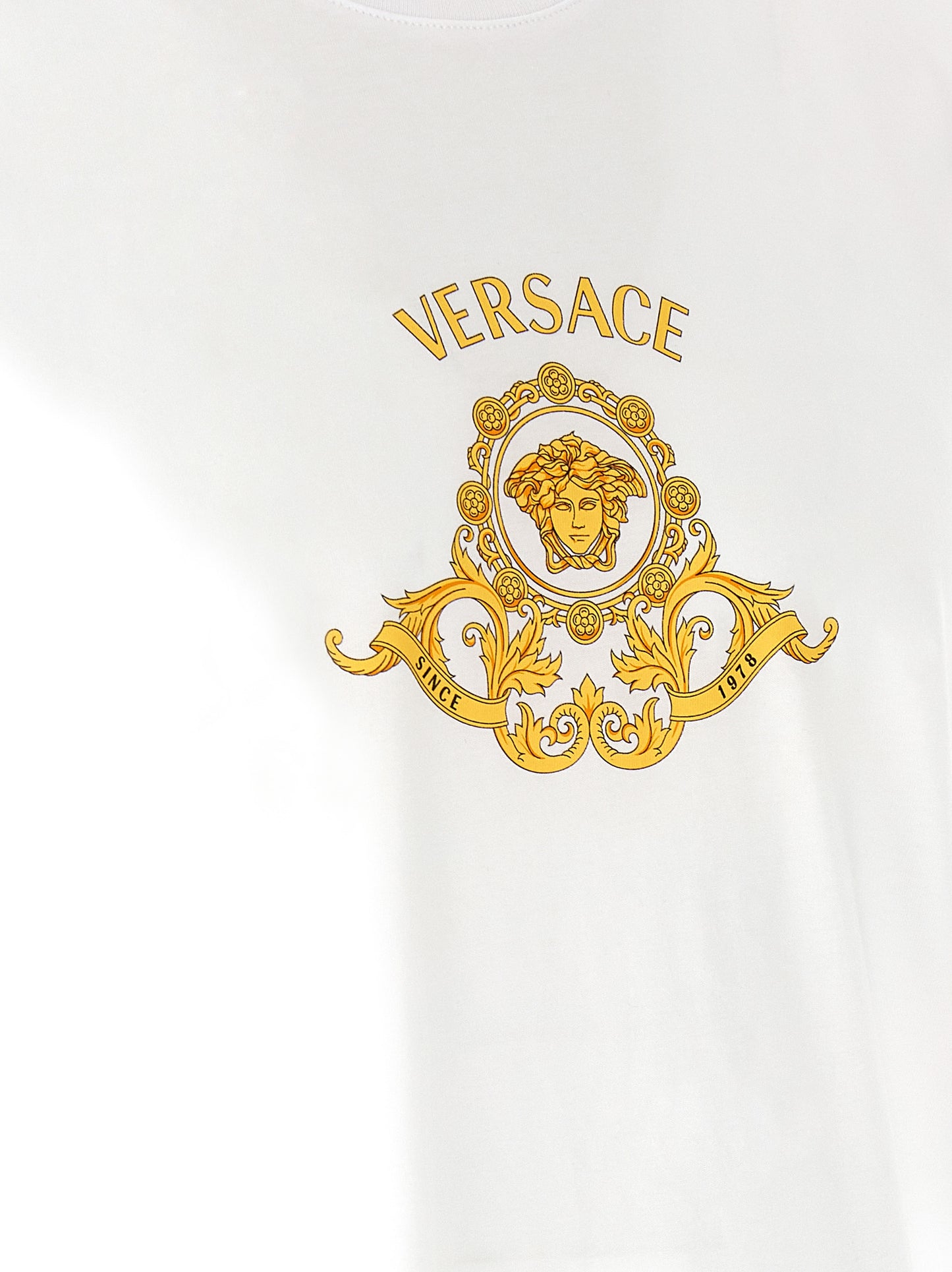 Versace White Cotton T-Shirt