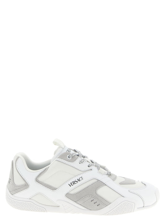 Sneakers Versace Galaxia Cuir de Veau Blanc Semelle Greca Homme – Authentique | HBPS