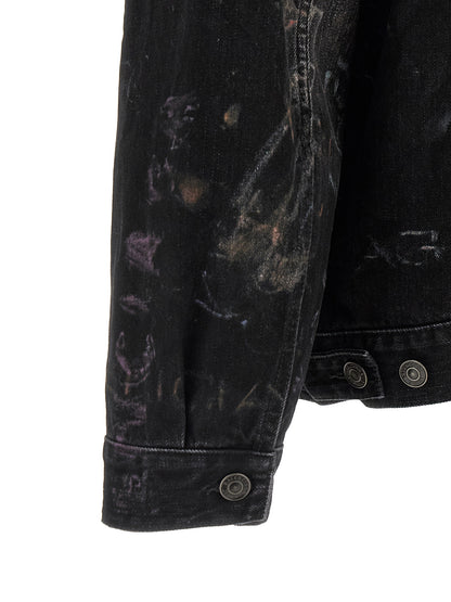 Balenciaga Black Cotton Denim Jacket