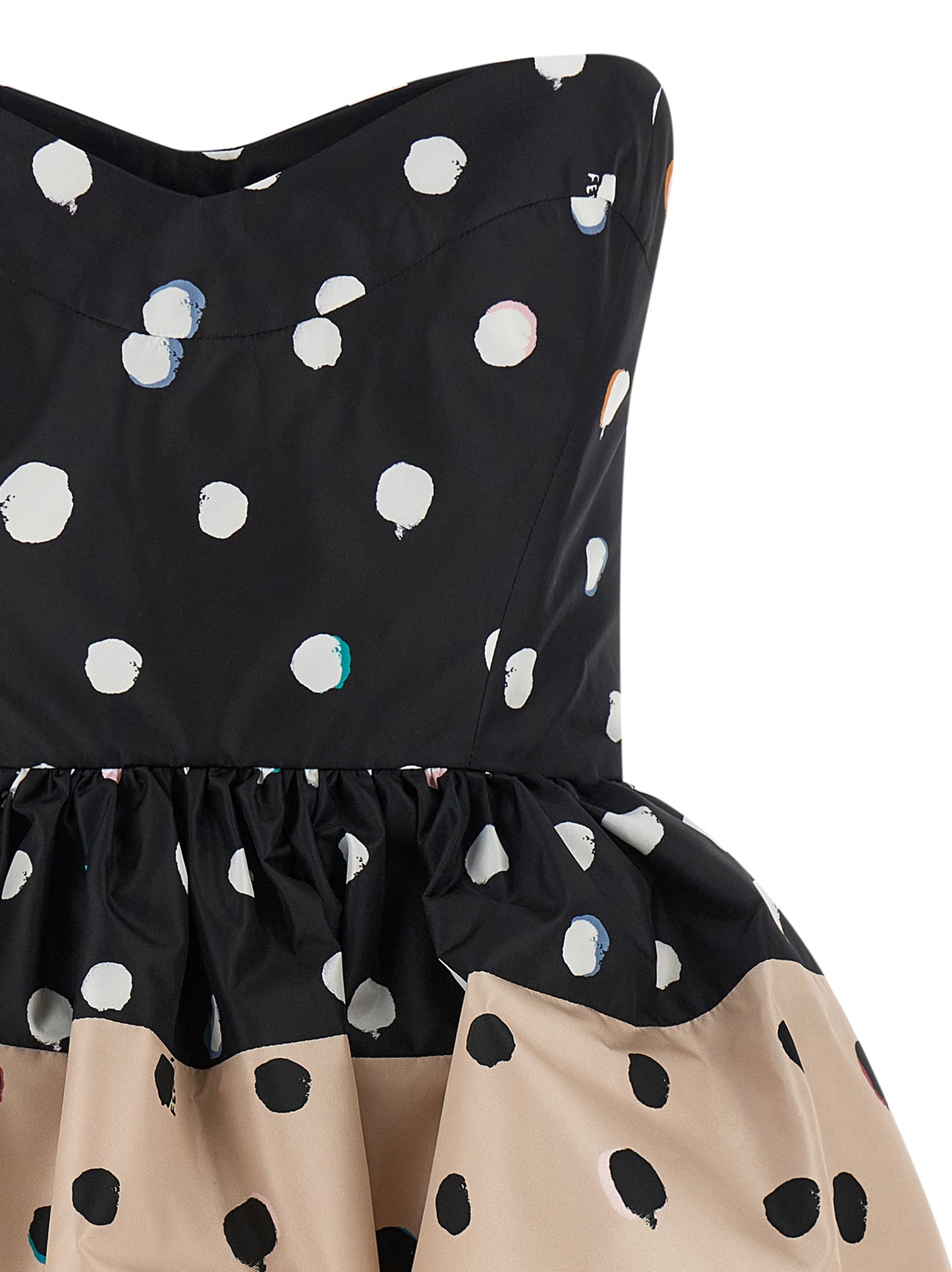Fendi Black Silk Short Dress
