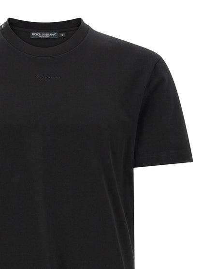 Dolce & Gabbana Black Cotton T-Shirt