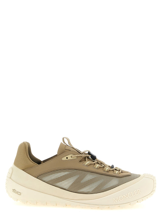 Moncler Beige Polyester Athletic Sneakers