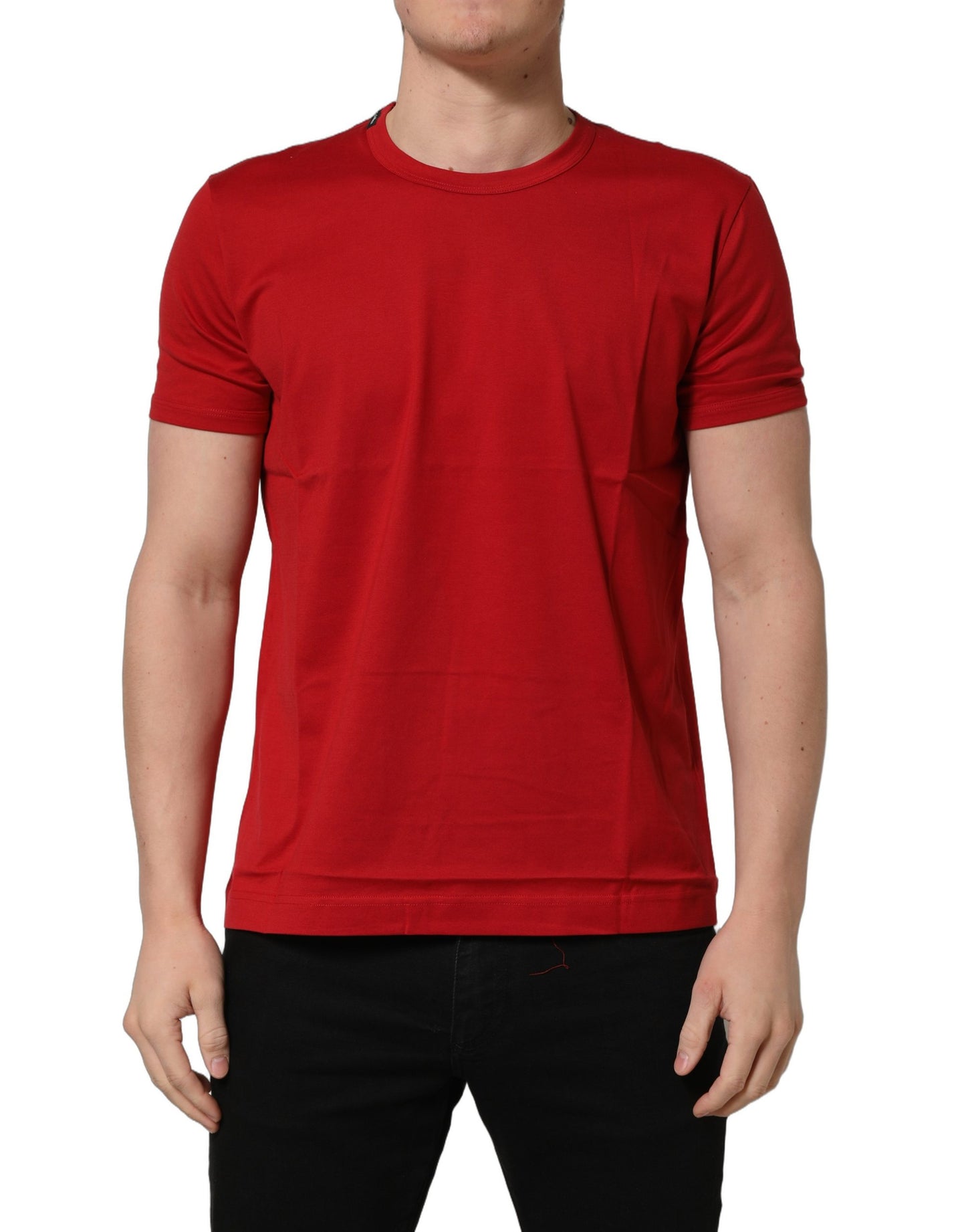 T-Shirt Dolce & Gabbana Goodluck 2023 Rouge Coton Premium Col Rond Homme – Authentique | HBPS Fashion