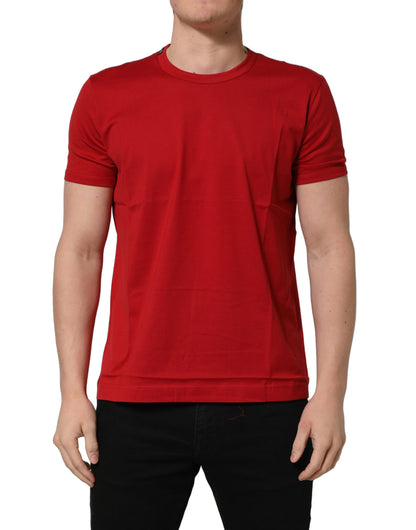 T-Shirt Dolce & Gabbana Goodluck 2023 Rouge Coton Premium Col Rond Homme – Authentique | HBPS Fashion