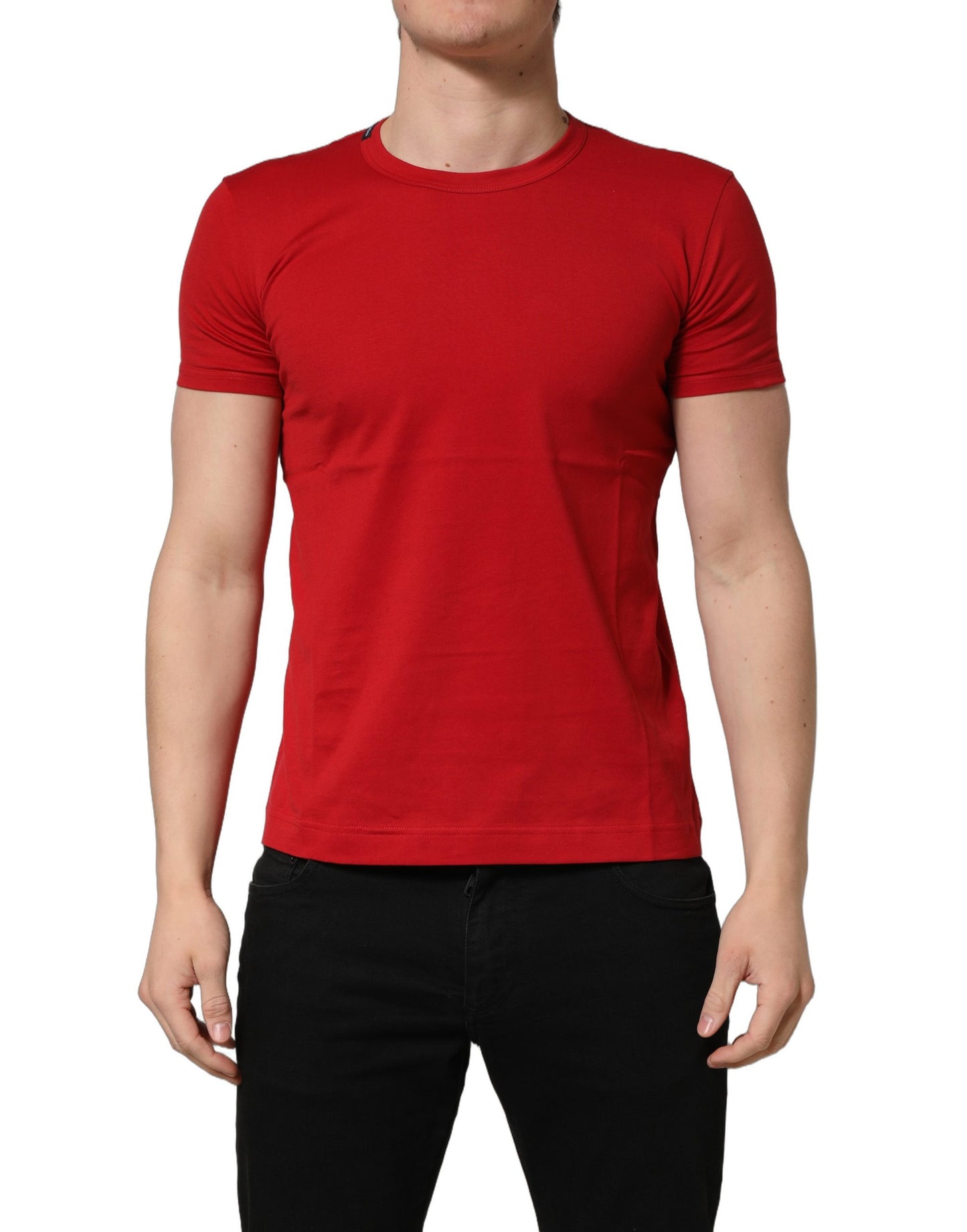T-Shirt Dolce & Gabbana Goodluck 2023 Rouge Coton Col Rond Homme – Authentique | HBPS Fashion