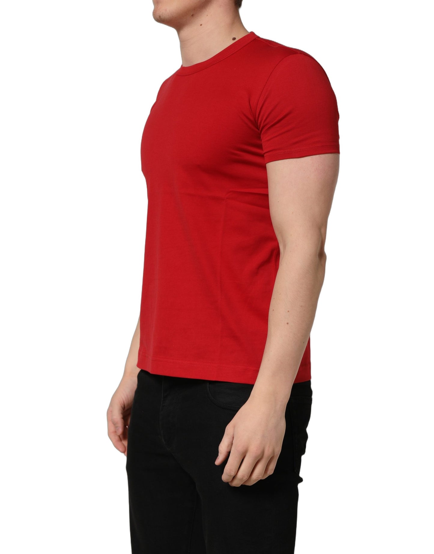 T-Shirt Dolce & Gabbana Goodluck 2023 Rouge Coton Col Rond Homme – Authentique | HBPS Fashion