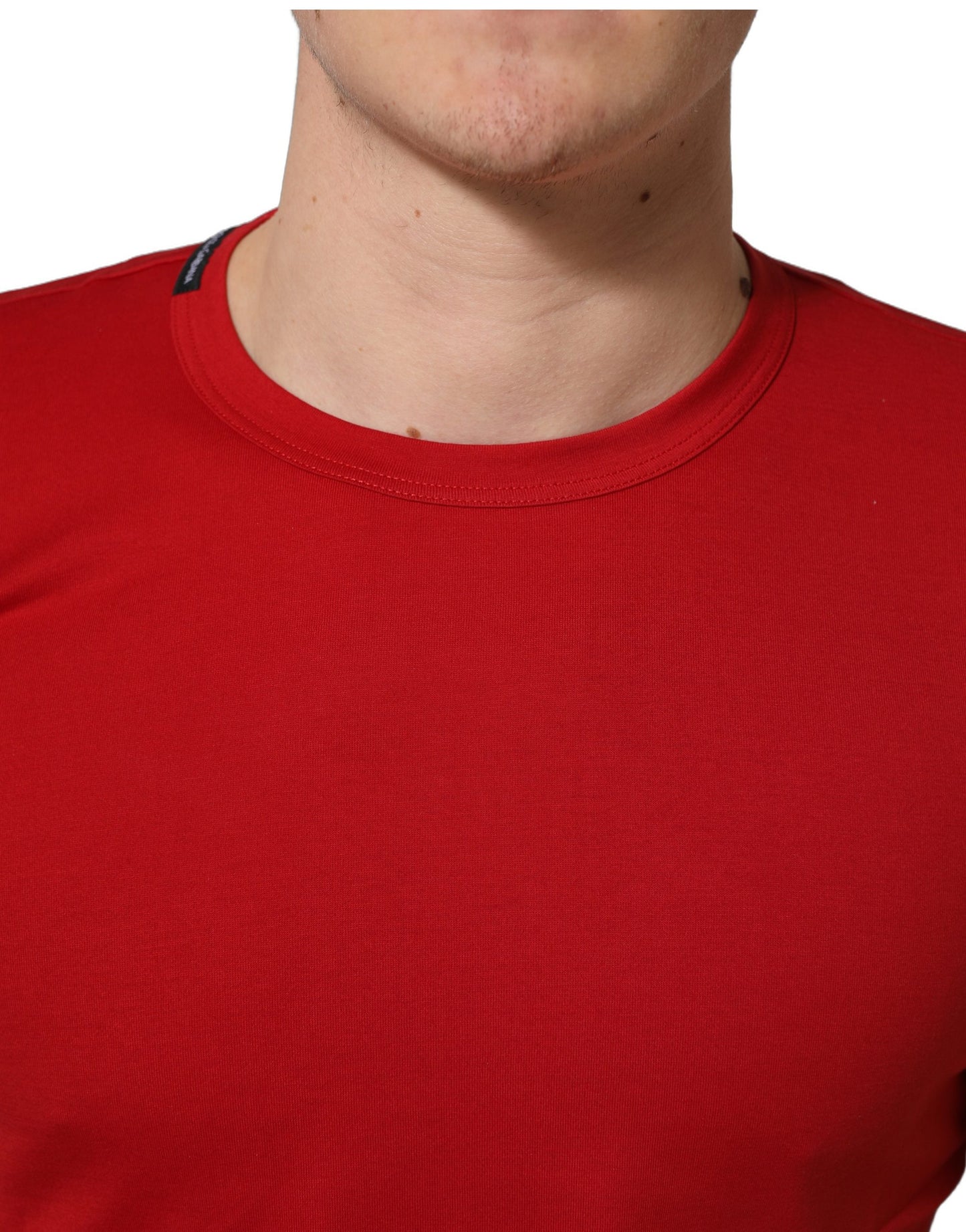 T-Shirt Dolce & Gabbana Goodluck 2023 Rouge Coton Col Rond Homme – Authentique | HBPS Fashion