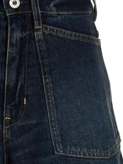 Kenzo Blue Cotton Bermuda Shorts