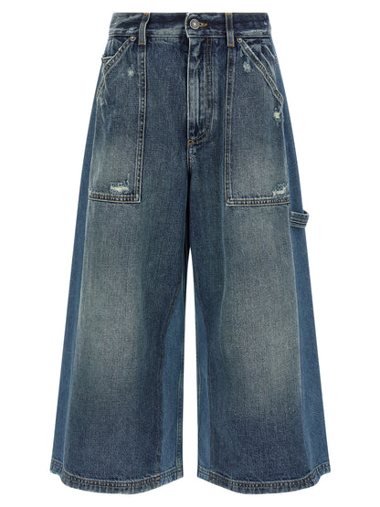 Dolce & Gabbana Blue Cotton Bermuda Shorts