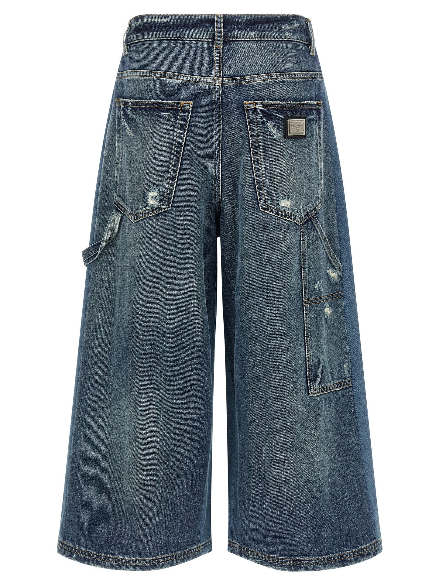 Dolce & Gabbana Blue Cotton Bermuda Shorts