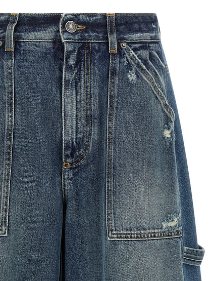 Dolce & Gabbana Blue Cotton Bermuda Shorts