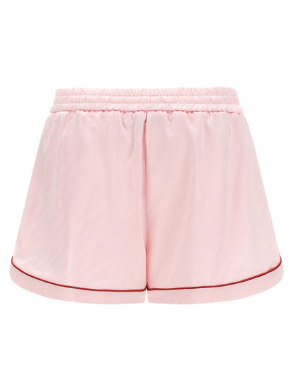Off-White Multicolor Viscose Bermuda Shorts