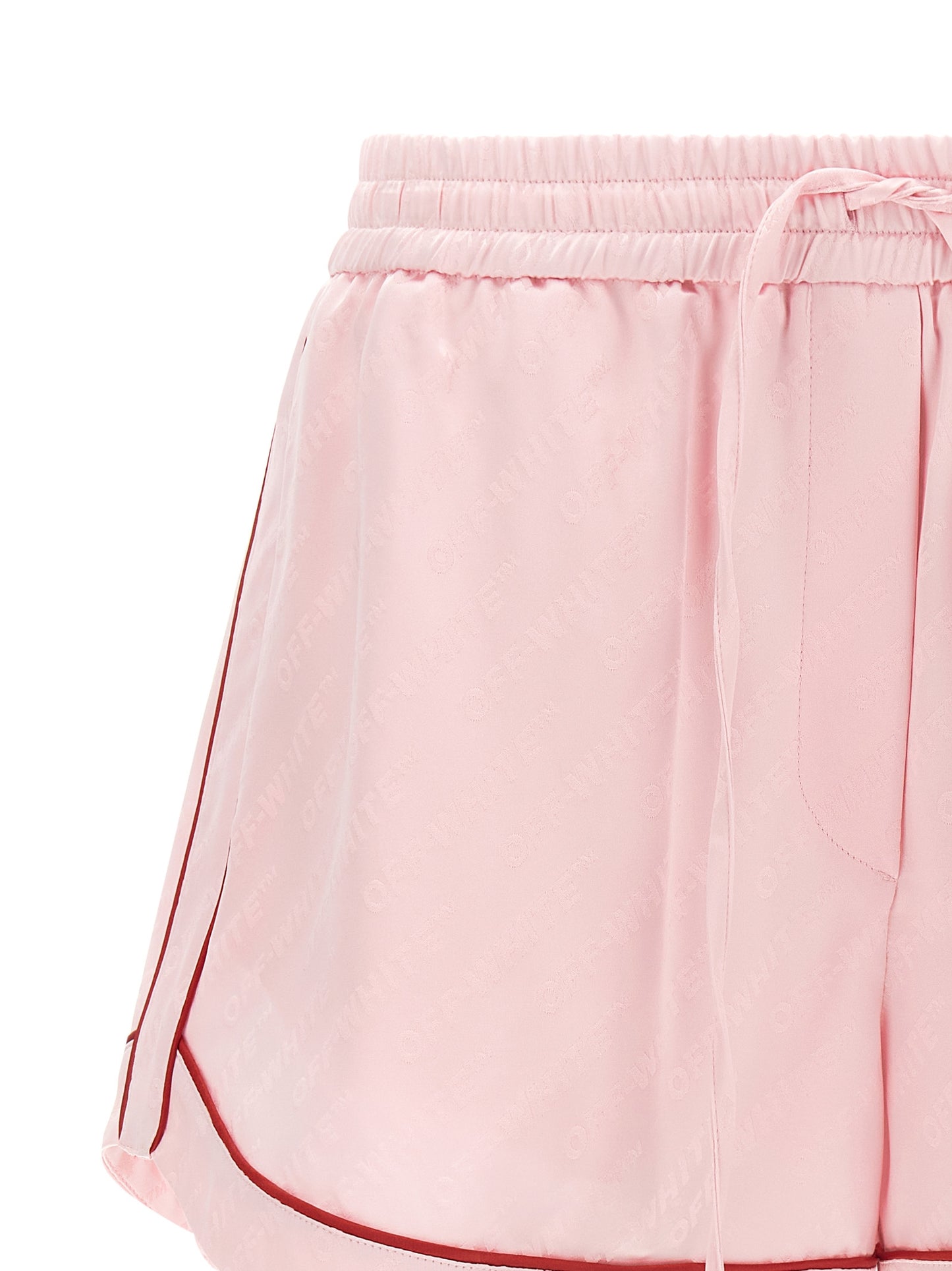 Off-White Multicolor Viscose Bermuda Shorts