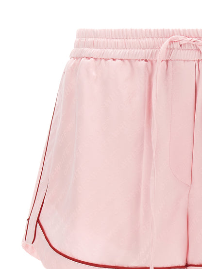 Off-White Multicolor Viscose Bermuda Shorts