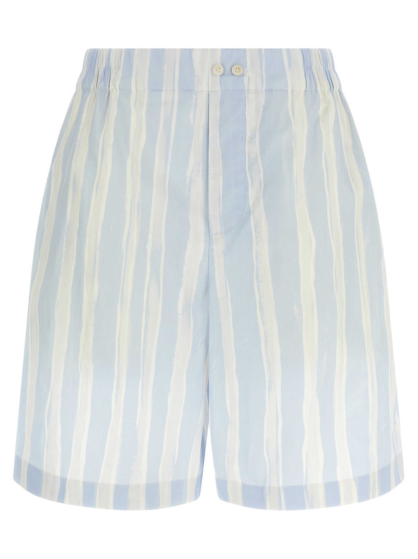 Jacquemus Blue Linen Bermuda Shorts