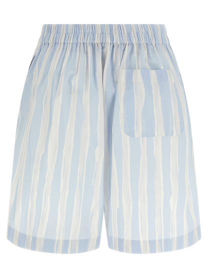 Jacquemus Blue Linen Bermuda Shorts