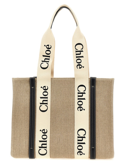 Chloé Beige Calfskin Tote Bag