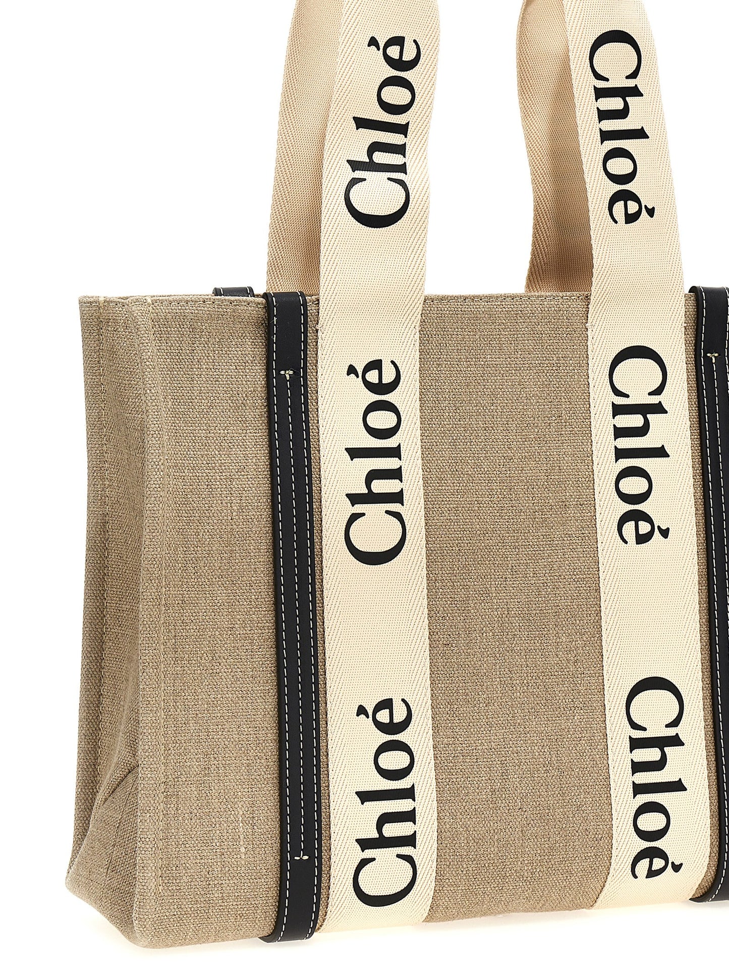 Chloé Beige Calfskin Tote Bag