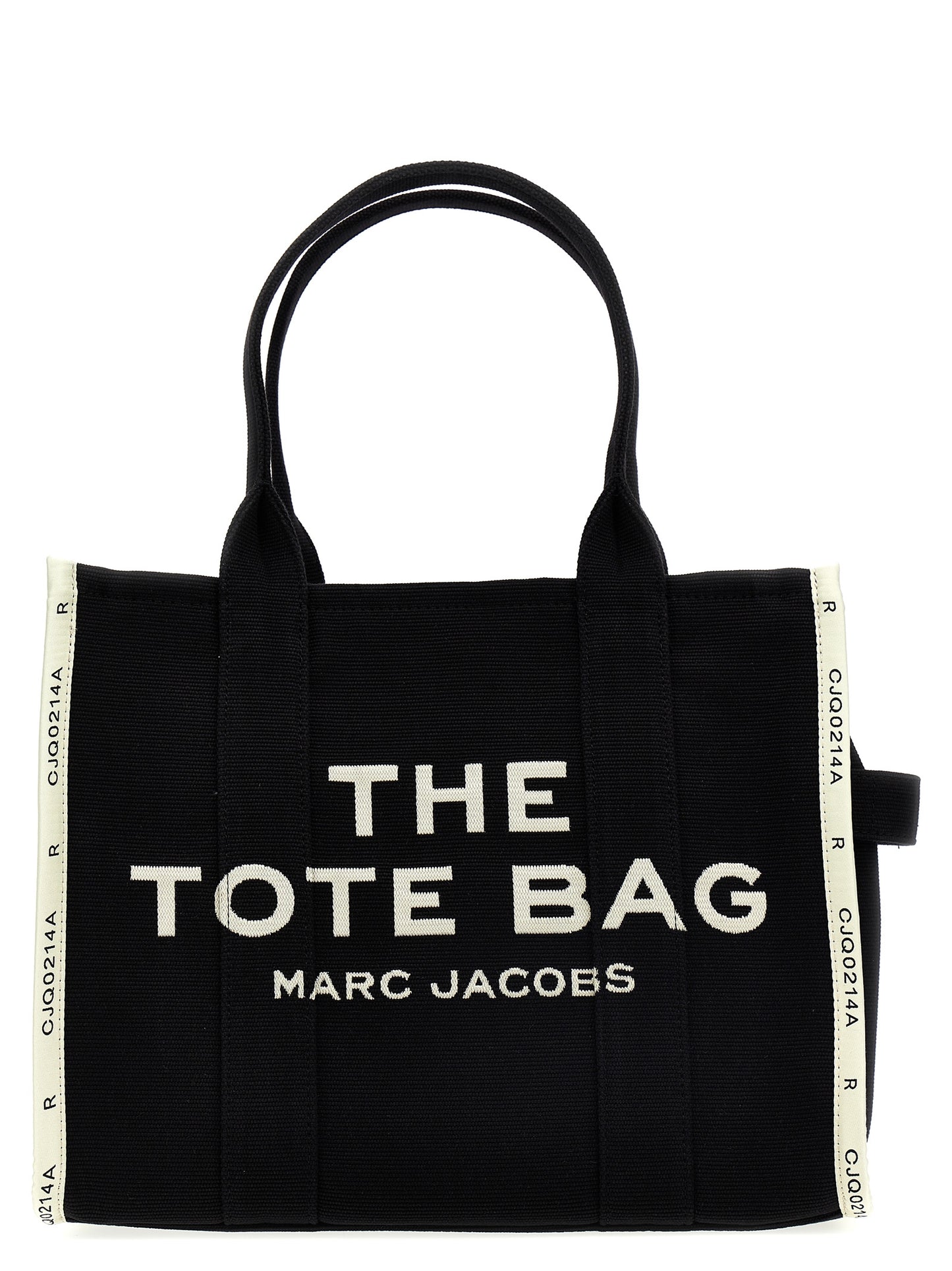 Tote bag Marc Jacobs Traveler Toile Bicolore Blanc/Noir Logo Imprimé – Authentique | HBPS